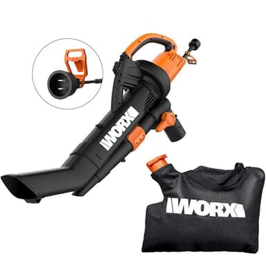 WORX WG509 12 Amp Trivac, 3 in 1 Electric Leaf Blower, Leaf Vacuum & Leaf Mulcher for Lawn Care - Image 2