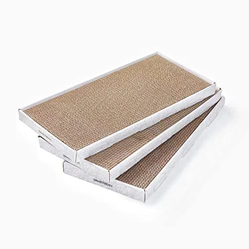 Cardboard Scratcher Pad Scratching Post:Smartbean 3PCS Cat Cardboard,Cat Scratch Pad,Cat Post,Double-Sided Design for Double Life… - Image 1
