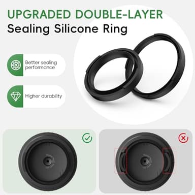 Wothfav Mason Jar Vacuum Sealer Kit, Electric Sealer for Wide, Regular Mouth Mason Jars, Portable Vacuum Sealer for Jars, Birthday Gifts for Her, Gifts for Mom, Grandma - Image 6