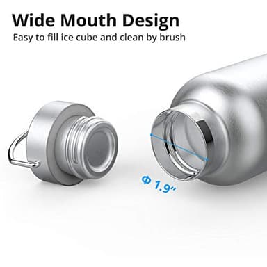 Triple Tree 34OZ Vacuum Insulated Stainless Steel Water Bottle, Double Wall Wide Mouth Lids Keeps beverage Hot or Cold Sweat Proof - Image 6