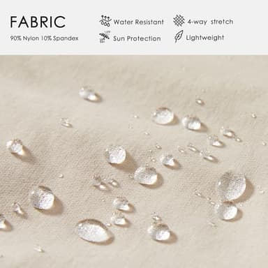 Willit Women's 10" Hiking Cargo Shorts Stretch Golf Active Long Shorts Quick Dry Outdoor Summer Shorts Khaki M - Image 5