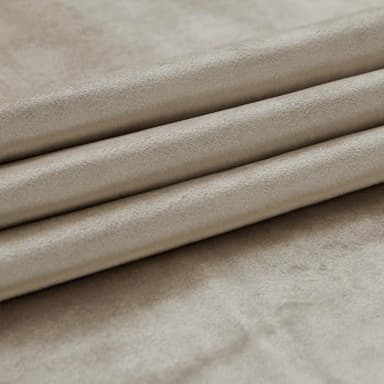 PRIMROSE Taupe Curtains 96 inch for Living Room,2 Panels Velvet Drapes Blackout Rod Pocket Back Tab Window Treatment Room Darkening Decorative Thick Curtains for Bedroom - Image 6
