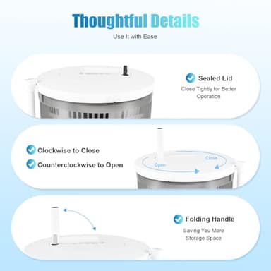 2 in 1 Manual Washer & Dryer, Multifunctional Mini Portable Washing Machine, Removable Compact Washer Spin Dryer, Use for Foldable Apartments, Camping,Travel, Indoors or Outdoors. - Image 4