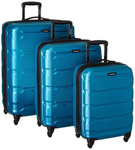 Samsonite Omni PC Hardside Expandable Luggage with Spinner Wheels, Caribbean Blue, 3-Piece Set (20/24/28) - Image 1