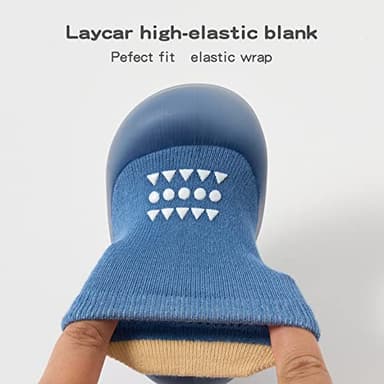 Bearbay Baby Sock Shoes Baby Walking Shoes Infant Non-Slip Breathable Slippers with Soft Rubber Sole Baby Boys Girls Sneakers Green - Image 4