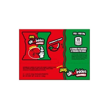 Lucas Skwinkles Sweet & Sour Candy Chunk watermeloon Flavored with Tamarind Filling, 12 Bag - Image 4