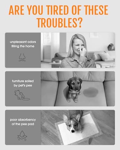 Powools Charcoal Puppy Pads - 96 Packs, 34.0"×28.0" Ultra-Large Puppy Pads, Odor-Control Carbon Pee Pads for Dogs, 6-Layer Dog Training Pads, Ultra-Absorbent & Quick-Dry Black Puppy Pads - Image 7