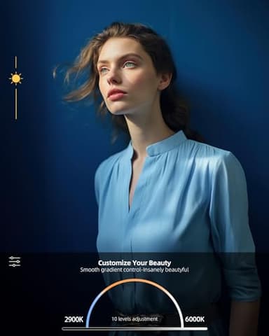 10.5" Ring Light with Stand and Phone Holder - 72" Tripod for iPhone with Light, Professional Led Ringlight for Video Recording/Make up/Streaming, Full Screen Light Ring for YouTube, Tiktok (Black) - Image 4