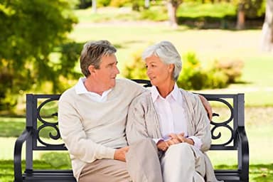 MFSTUDIO 50 Inches Outdoor Garden Bench, Cast Iron Metal Frame Patio Park Bench with Floral Pattern Backrest, Arch Legs for Porch Lawn Garden Yard(Black) - Image 5