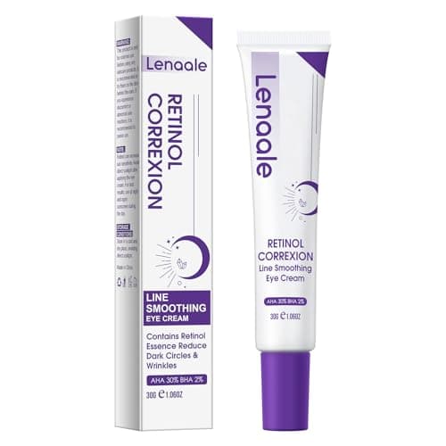 Eye Cream, Retinol Eye Cream for Dark Circles, Puffiness Anti Aging, With Hyaluronic Acid, Peptides, Caffeine Reduces Bags, Smooths Wrinkles & Fine Lines, Dark Circles Under Eye Treatment - Image 1