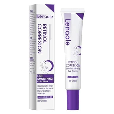 Eye Cream, Retinol Eye Cream for Dark Circles, Puffiness Anti Aging, With Hyaluronic Acid, Peptides, Caffeine Reduces Bags, Smooths Wrinkles & Fine Lines, Dark Circles Under Eye Treatment - Image 1
