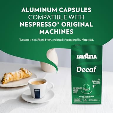 Lavazza Espresso Maestro Decaf (DEK) Aluminum Capsules Compatible with Nespresso* Original Machines, Medium Espresso Roast, Arabica and Robusta Blend (60 Capsules) - Packaging May Vary - Image 5