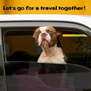 Dog Car Seat for Small Medium Dogs, Detachable Washable Dogs Booster Seat Under 35lbs, Elevated Dog Car Bed with Storage Pockets (Black, One Size) - Image 6