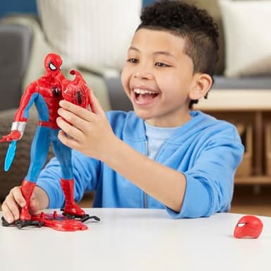 Marvel Spider-Man Thwip Blast Spider-Man Action Figure with Accessories, 11-Inch-Scale Super Hero Toys for Kids Ages 4 and Up - Image 8