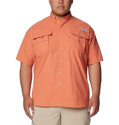 Columbia Men's Bahama II Short Sleeve Shirt, Faded Peach, Small - Image 6