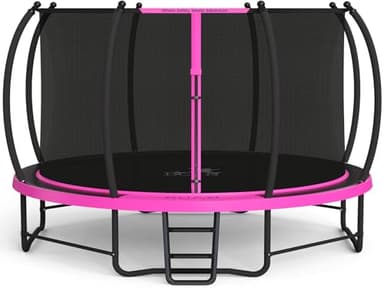 BCAN Trampoline 8FT 10FT 12FT 14FT 15FT 16FT Recreational Trampoline with Enclosure for Kids Adults, ASTM Approved, Outdoor Trampoline with Ladder for Kids - Image 1