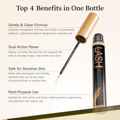 WM WESTERN MIRACLE Eyelash Serum for Longer, Thicker Lashes - Enhances Natural Lashes, Extensions & Brows - 1 Pack - Image 2