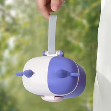 Bebamour Baby Formula Dispenser On The Go, Formula Container to Go, Formula Holder for Travel, Candy Fruit Snack Storage Container with Scoop and Leveller (Purple Cow) - Image 4