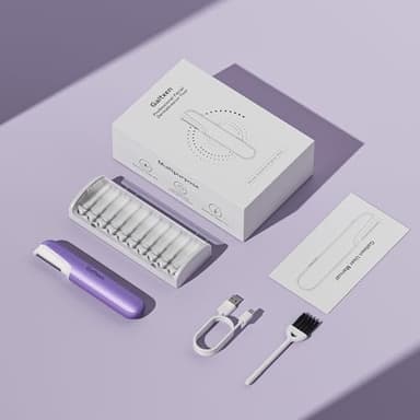 Dermaplaning Tool for Women - Facial Exfoliation & Peach Fuzz Hair Removal with Rechargeable Sonic Edge Technology, 10 Refill Blades - Image 6