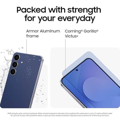 SAMSUNG Galaxy S25 FE Cell Phone + Gift Card & Storage Upgrade, 256GB Unlocked Android AI Smartphone, Large Display, 4900mAh Battery, High Res-Camera, AI Photo Edits, Durable, US 1 Yr Warranty, Navy - Image 8