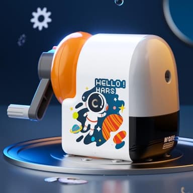 M&G Cute Manual Labor-Saving Pencil Sharpener for Colored and Sketch Pencils - Kids, School, Classroom, Home, Artists (Orange) - Image 6