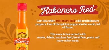 Mexico Lindo Hot Sauce Variety Pack | Includes Two Red Habanero & One Green Habanero Hot Sauces | 5 Fl Oz Bottles (Pack of 3) - Image 2