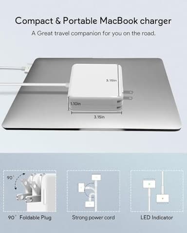 NSPENCM 85W Mac Book Pro Charger, Replacement AC 85w 2T-Tip Connector Power Adapter,Laptop Charger Compatible with MacBook pro & Mac Book Pro 13 inch-15 inch Retina After Mid 2012 - Image 2