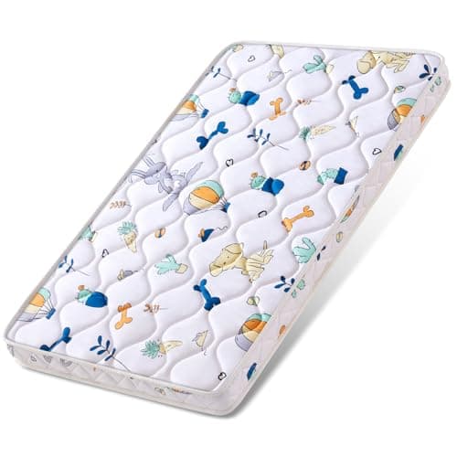 Baby Bassinet Mattress 47x 23.6 inches- Firm Support and Comfort Premium Foam,Noiseless and Odorless,Hypoallergenic Small Crib Mattress, Fits Moses Basket, Dual Sided with Soft Breathable Fabric - Image 1