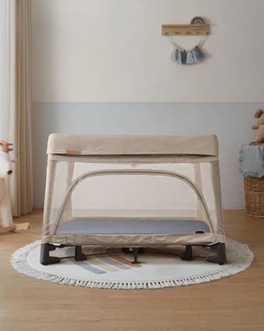 Blissful Diary Muslin Mini Crib Sheets, Pack and Play Mattress Sheets Fitted for Pack N Play, Soft Cotton for Boys Girls, 2 Pack(Light Blue&Grey) - Image 6