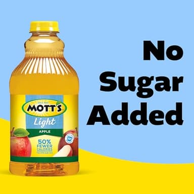 Mott's Apple Light Juice Drink, 64 Fl Oz Bottle (Pack Of 8), 42% Fruit Juice With 50% Fewer Calories Than 100% Apple Juice, Excellent Source Of Vitamin C - Image 6
