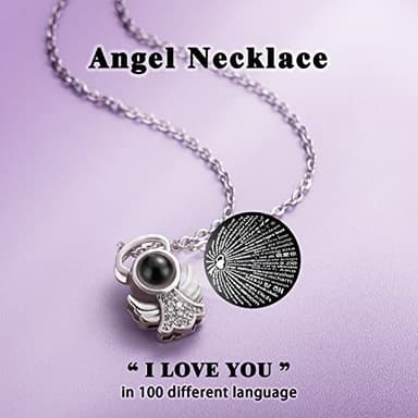 Mothers Day Rose Gifts Glass Angel Figurine with Three Roses Gifts, Preserved Forever Real Rose Gifts for Women, Angel Guardian with Rose for Valentine Day Mothers Day - Image 3