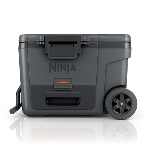 Ninja | Cooler | FrostVault 45QT Cooler with Wheels | Insulated with Temp Dry Storage Drawer | Keeps Ice Cold for Days | for The Beach, Camping, Picnics & More | Grey | FB245CG - Image 1