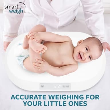 Smart Weigh Digital Baby Scale Infant Scale for Weighing Pet Scale for Puppy and Cat Accurate Digital Scale in Pounds Ounces Kilograms Holds Up to 44 Lbs Multi-Function with Hold Function (BS200 PRO - Image 5