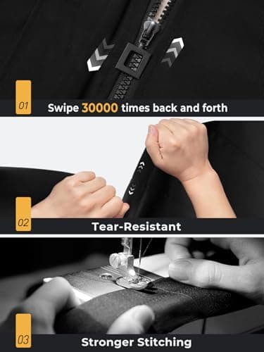 SaphiRose Women's Long Hooded Rain Jacket Outdoor Raincoat Windbreaker(Black,Small) - Image 5