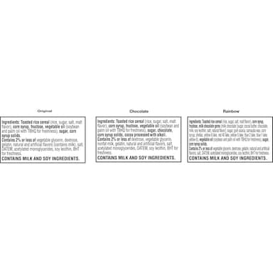 Rice Krispies Treats Crispy Marshmallow Squares, Kids Snacks, Cereal Bars, Variety Pack, 12.1oz Box (16 Bars) - Image 9