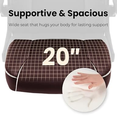 NEO CHAIR Office Desk Computer Chair Ergonomic Executive Mid-Back Leather Gaming Chair with Adjustable Flip-Up Armrests Wheels Swivel for Home Study Task (Brown) - Image 5