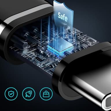 UorMe Type C Charger Coiled USB C Cable Fast Charging for Moto Razr 50 Ultra Edge 2024 Edge 50 X50 Ultra Moto G Power Stylus, 3+5FT Retractable Car Android Auto USB C to A Cord for Samsung S24 S23 FE - Image 5