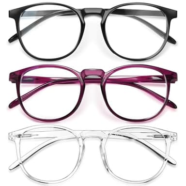 IBOANN Iconic Blue Light Glasses for Woman - Computer Glasses up to 99% Blue Light Blocking - Anti Eyestrain & UV Glare - Image 1