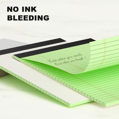 AILZFEI Colored Legal Pads 8.5 x 11 Note Pads 8.5x11 inch, Wide Ruled Clear Print Writing Pads 30 Sheets/Pad, 20lb Colored Paper, Perforated Notepad with Sturdy Back (4 Pads) - Image 4