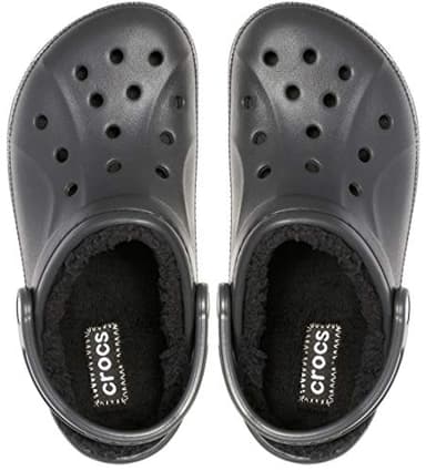 Crocs Unisex-Adult Ralen Lined Clogs | Fuzzy Slippers, Black/Black, 8 Women 6 Men - Image 4