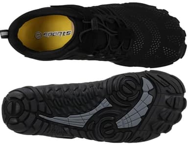 WHITIN Men's Minimalist Barefoot Trail Running Shoes Wide Width Toe BoxSize 9 Gym Workout Fitness Low Zero Drop Lightweight Minimus Comfort Black 42 - Image 6