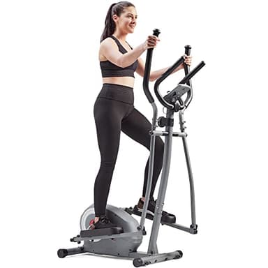 Sunny Health & Fitness Essentials Series Smart Elliptical Trainer with Exclusive SunnyFit® App Enhanced Bluetooth Connectivity - SF-E322002 - Image 1