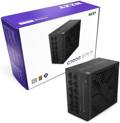 NZXT C1000 Gold ATX 3.1 - Fully Modular Low-Noise PC Gaming Power Supply - 1000 Watts - 80 Plus Gold - 12V-2x6 Connector - Zero Fan Mode - 100% Japanese Capacitors - Black - Image 3