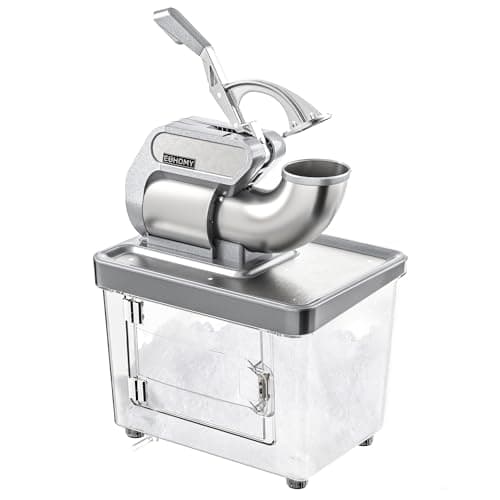 EUHOMY Commercial Ice Crusher, ETL Approval, Snow Cone Machine with Dual Blades - Image 1