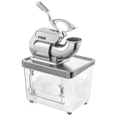 EUHOMY Commercial Ice Crusher, ETL Approval, Snow Cone Machine with Dual Blades - Image 1