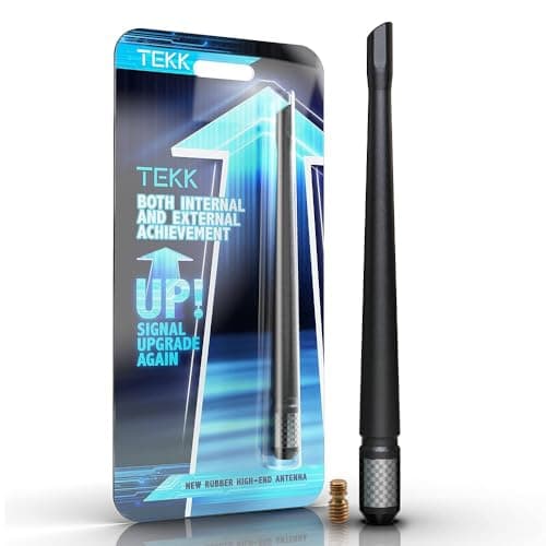 TEKK Carbon Fiber Short Antenna Compatible with 2008-2025 Chevy Silverado 1500/7.9 Inches Premium Flexible Rubber/Designed for Enhance FM/AM Radio Signal Reception - Image 1