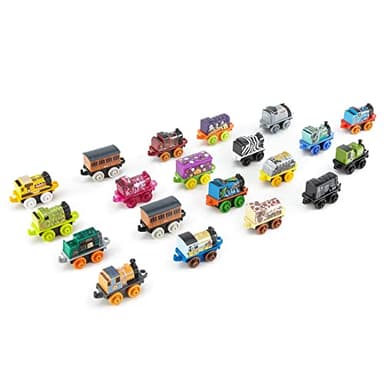 Thomas & Friends Toy Trains MINIS 20 Pack of Miniature Push-Along Engines & Railway Vehicles for Pretend Play Preschool Kids Ages 3+ Years (Amazon Exclusive) - Image 3