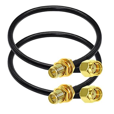 TUOLNK RP-SMA Coaxial Cable RG58 RP SMA Male to RP SMA Female 50 ohm WiFi Antenna Extension Cable 12inch(30cm) RPSMA Pigtail Cable for Wireless Network Device 2pcs - Image 7