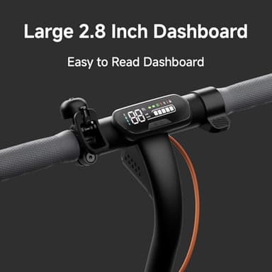 Segway Ninebot E2 Plus II Electric Scooter, 15.5 MPH, 16 Miles Max Range, Front Suspension, 8.1" Shock-Absorbing Tires, Dual Brakes, Scooter for Adults, UL-2272 2271 Certified - Image 8