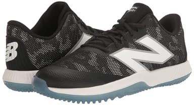 New Balance Unisex FuelCell 4040 V7 Turf Trainer Baseball Shoe, Black/Optic White, 11.5 US Men - Image 7